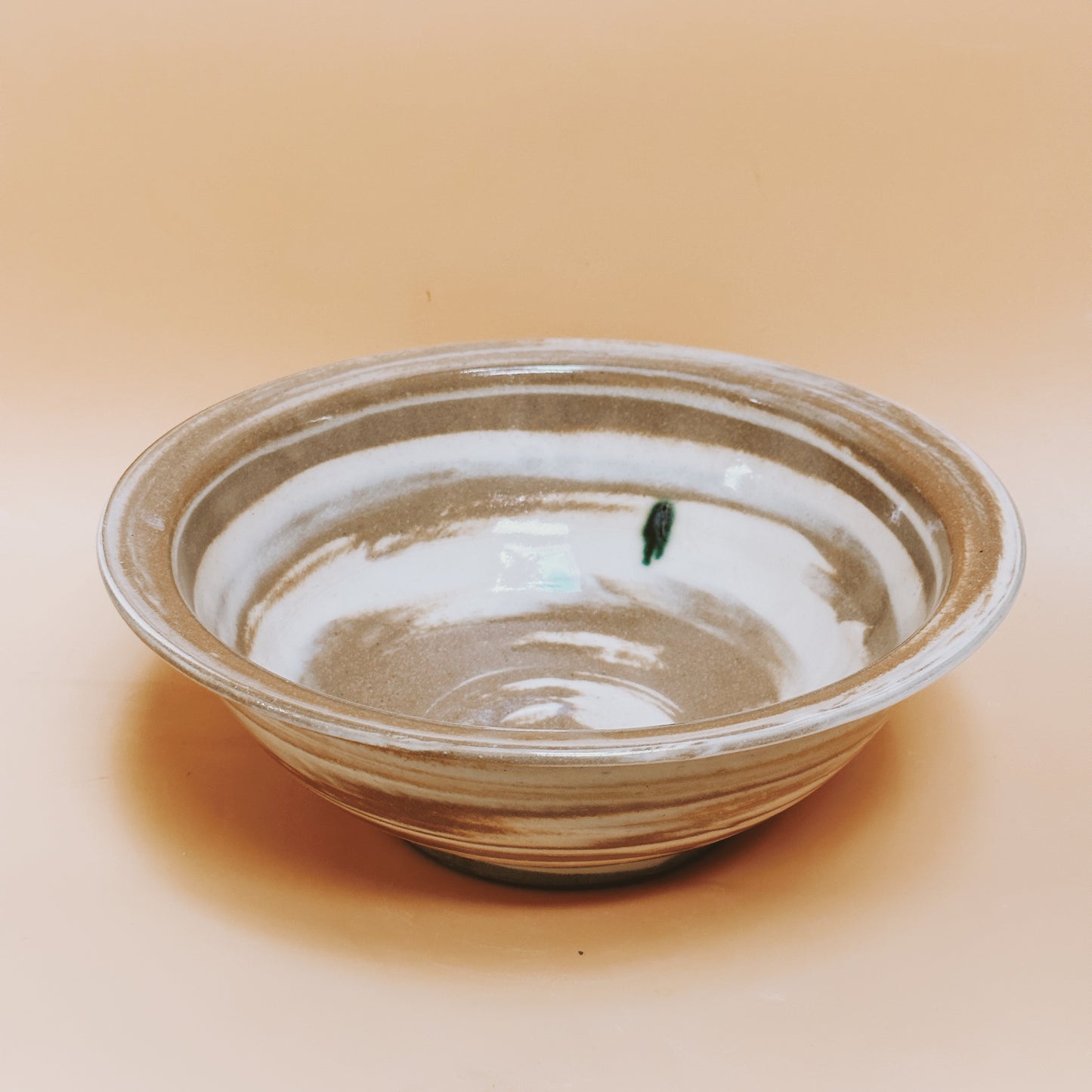 Marbled Stoneware Rimmed Bowl