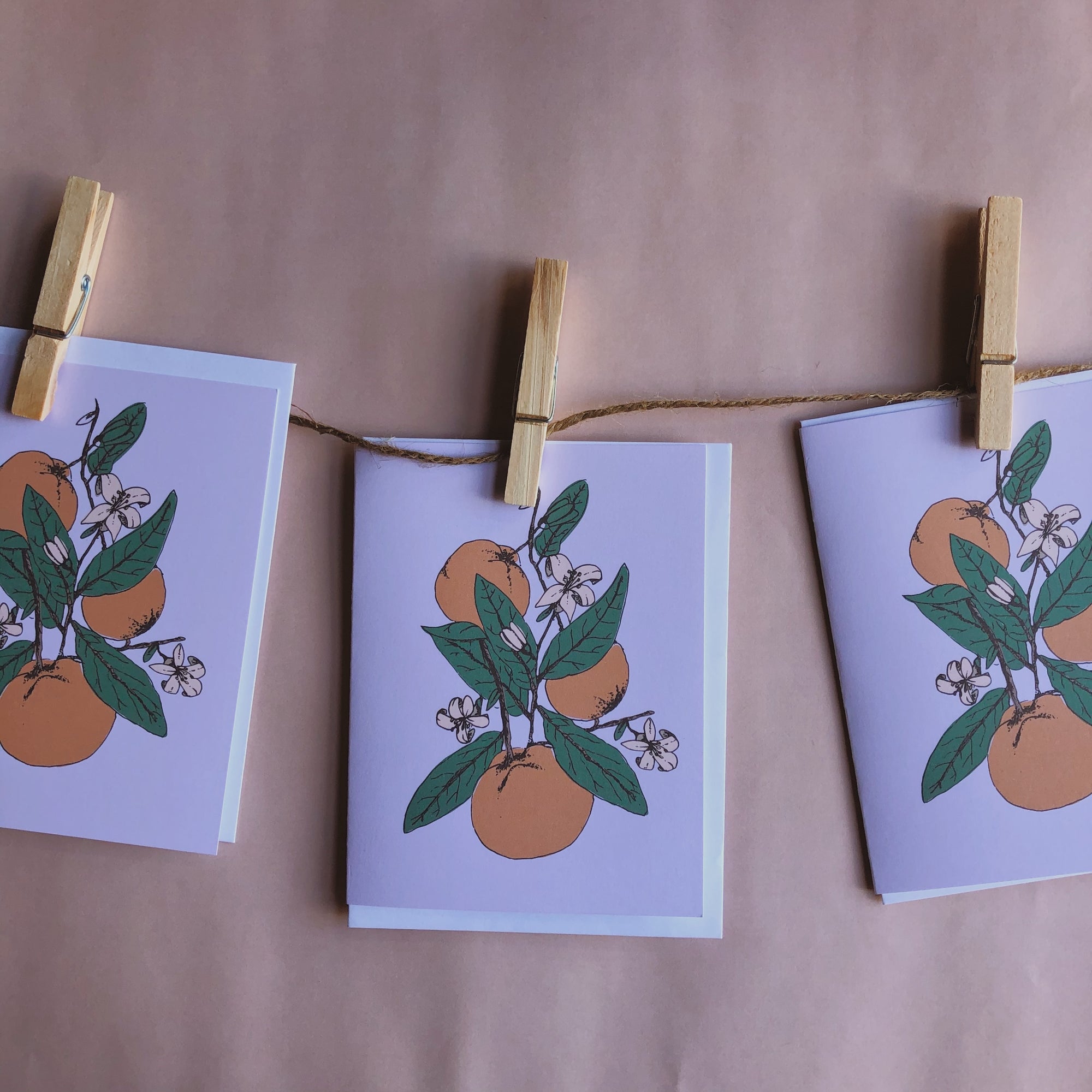 Orange Season Notecard