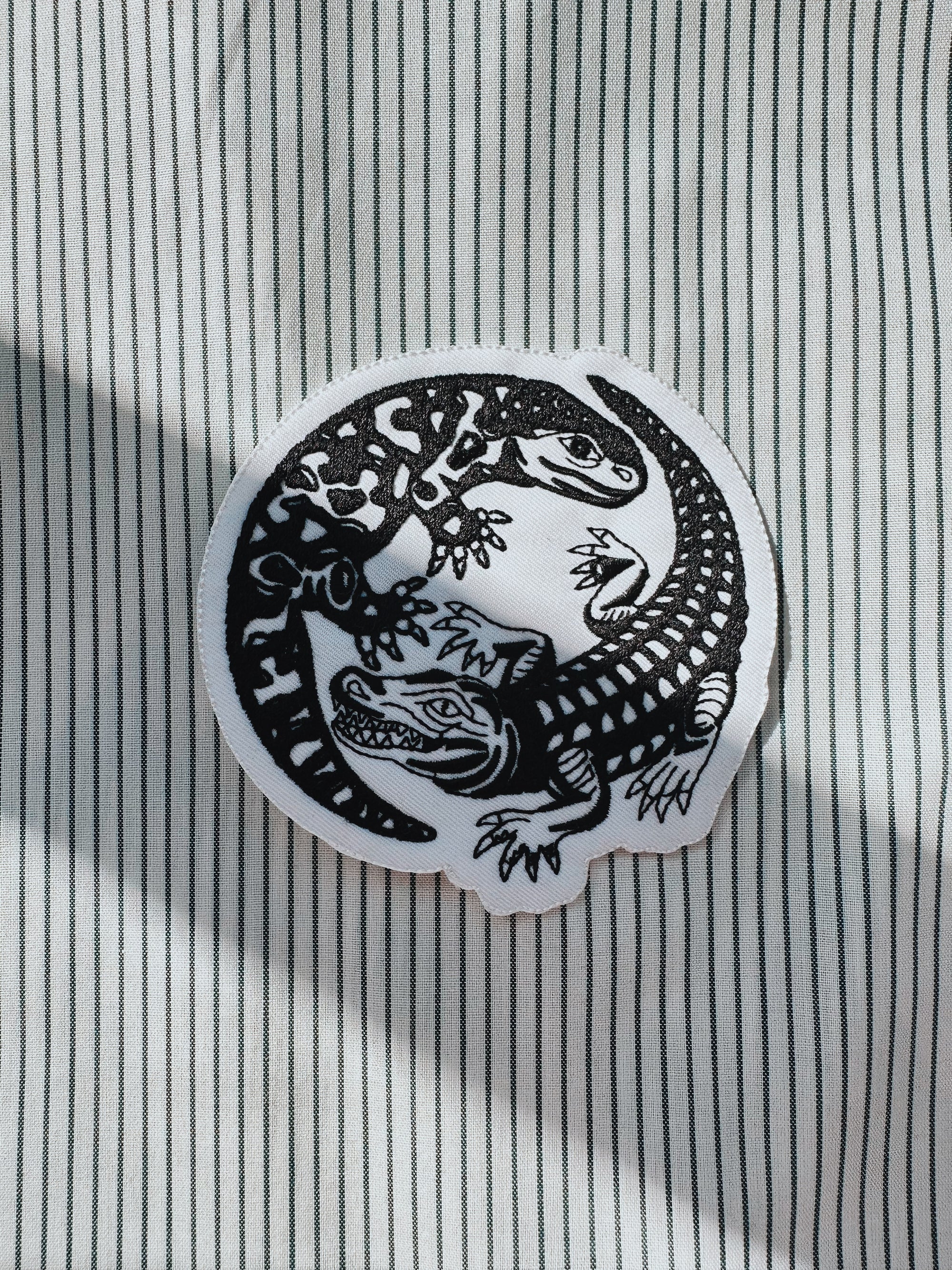 AZ~FL ying yang iron-on patch