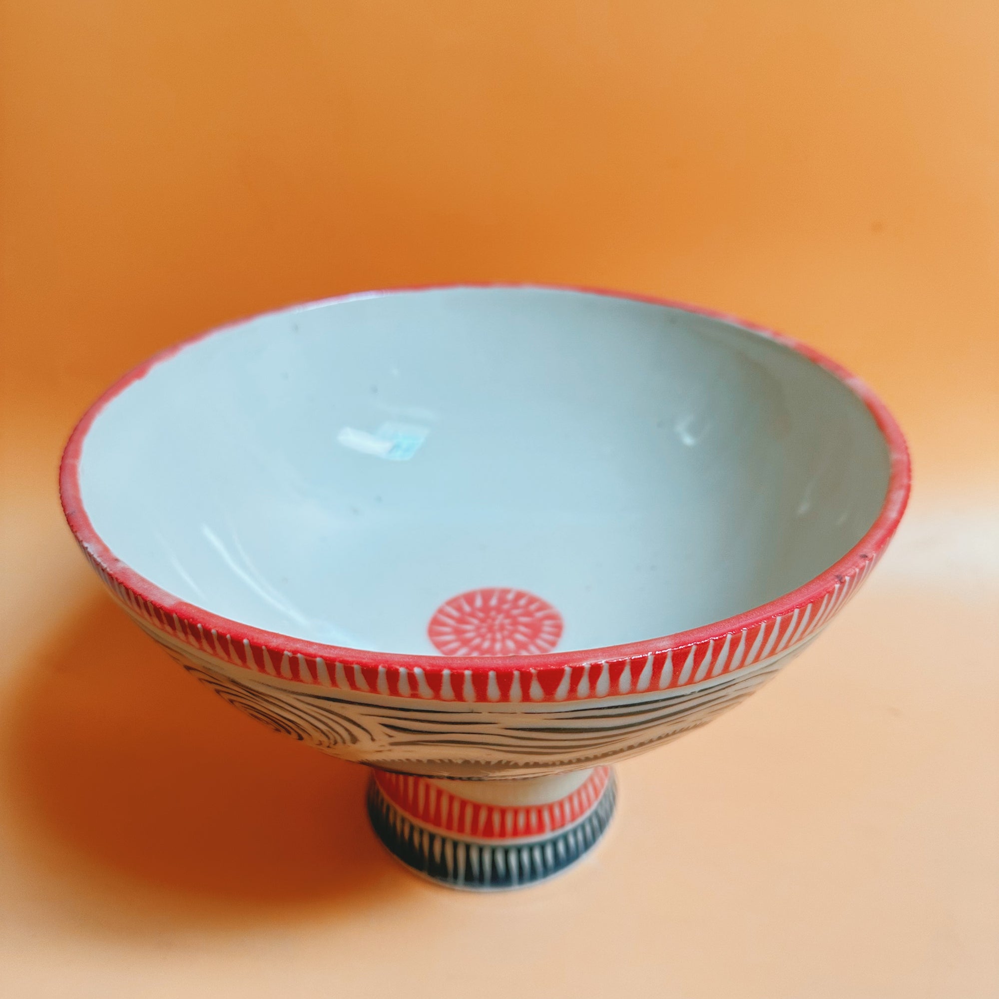 Elena Sheppa Scaffito Pedestal Bowl