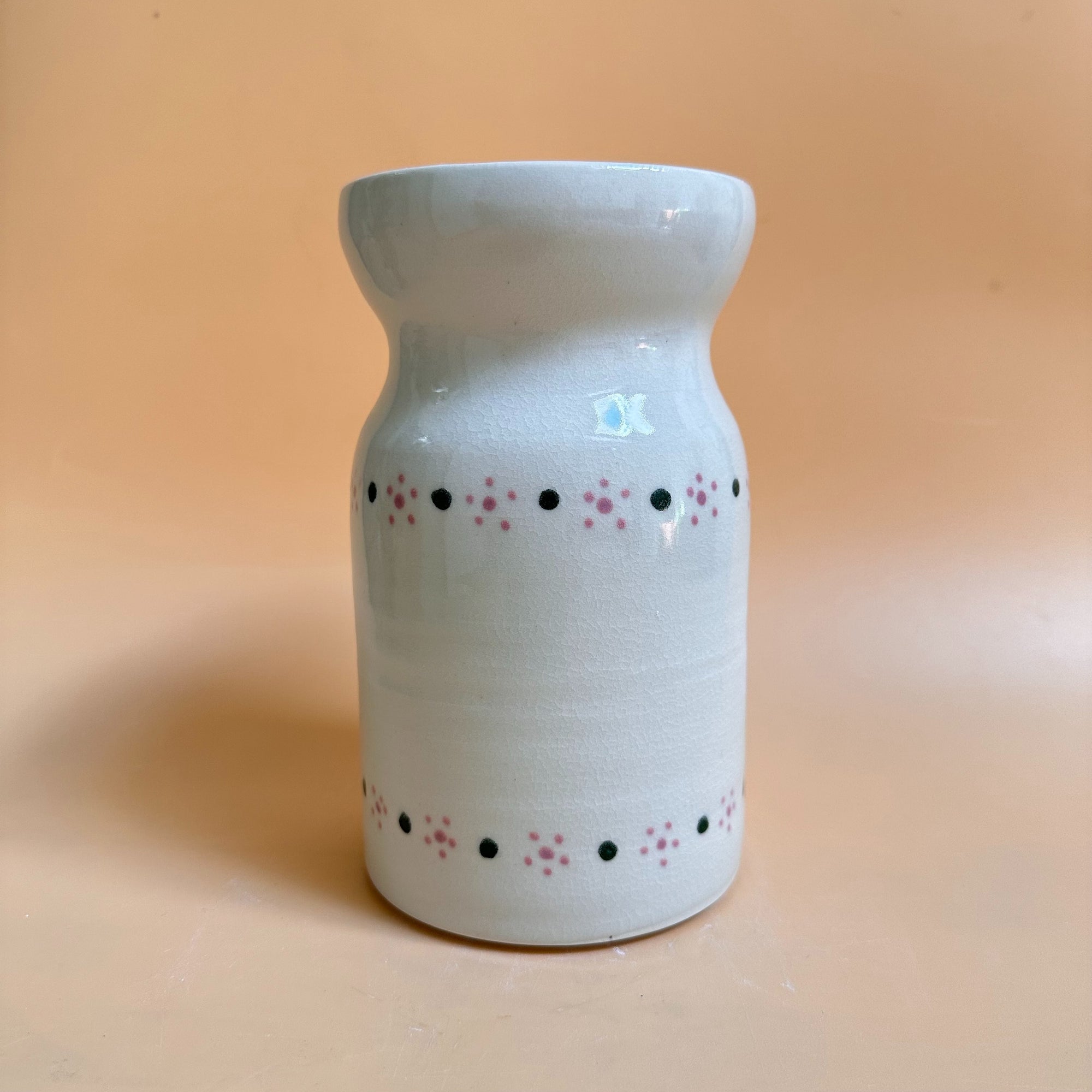 Painted Milk Jug Vase