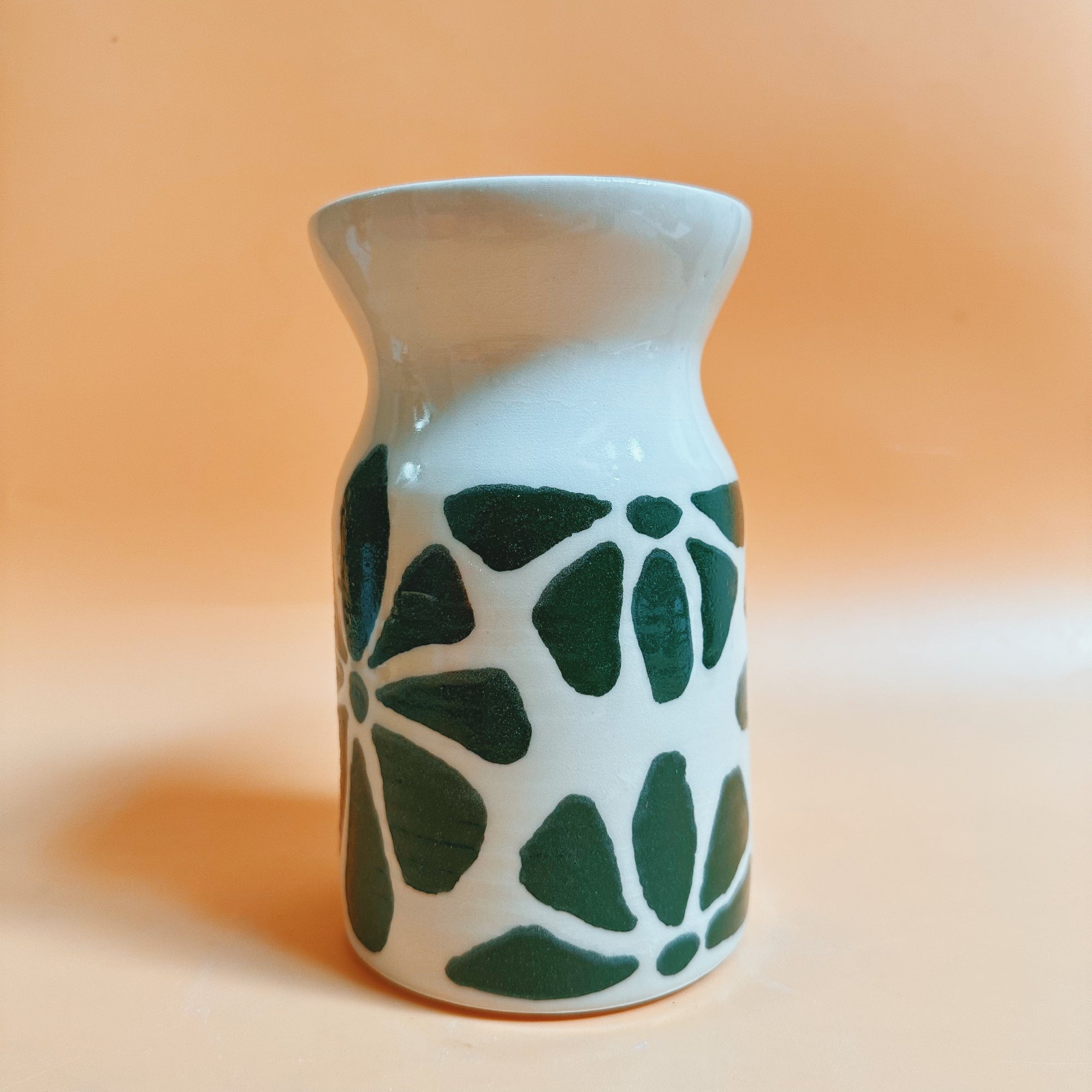 Painted Milk Jug Vase