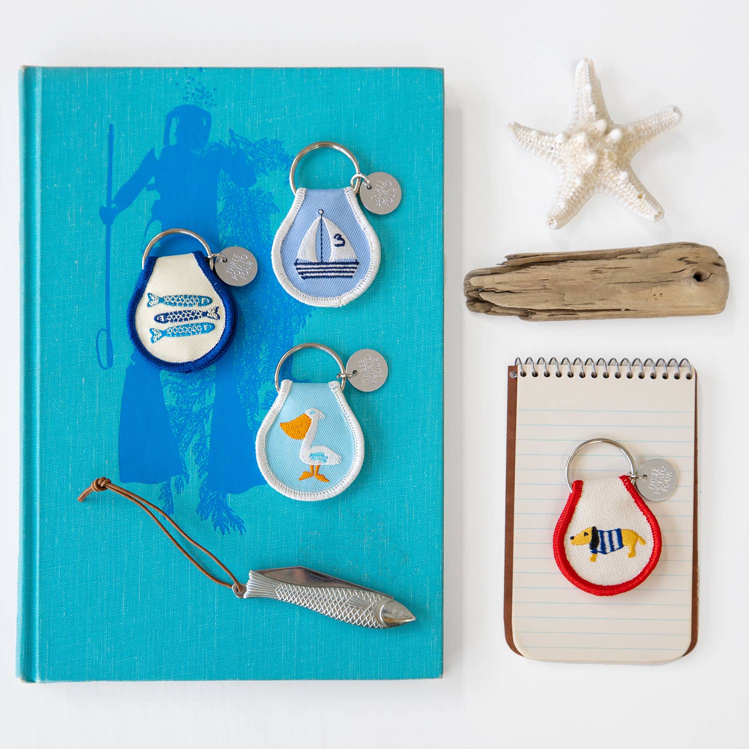 Three Potato Four - Patch Keychain - Tinned Fish