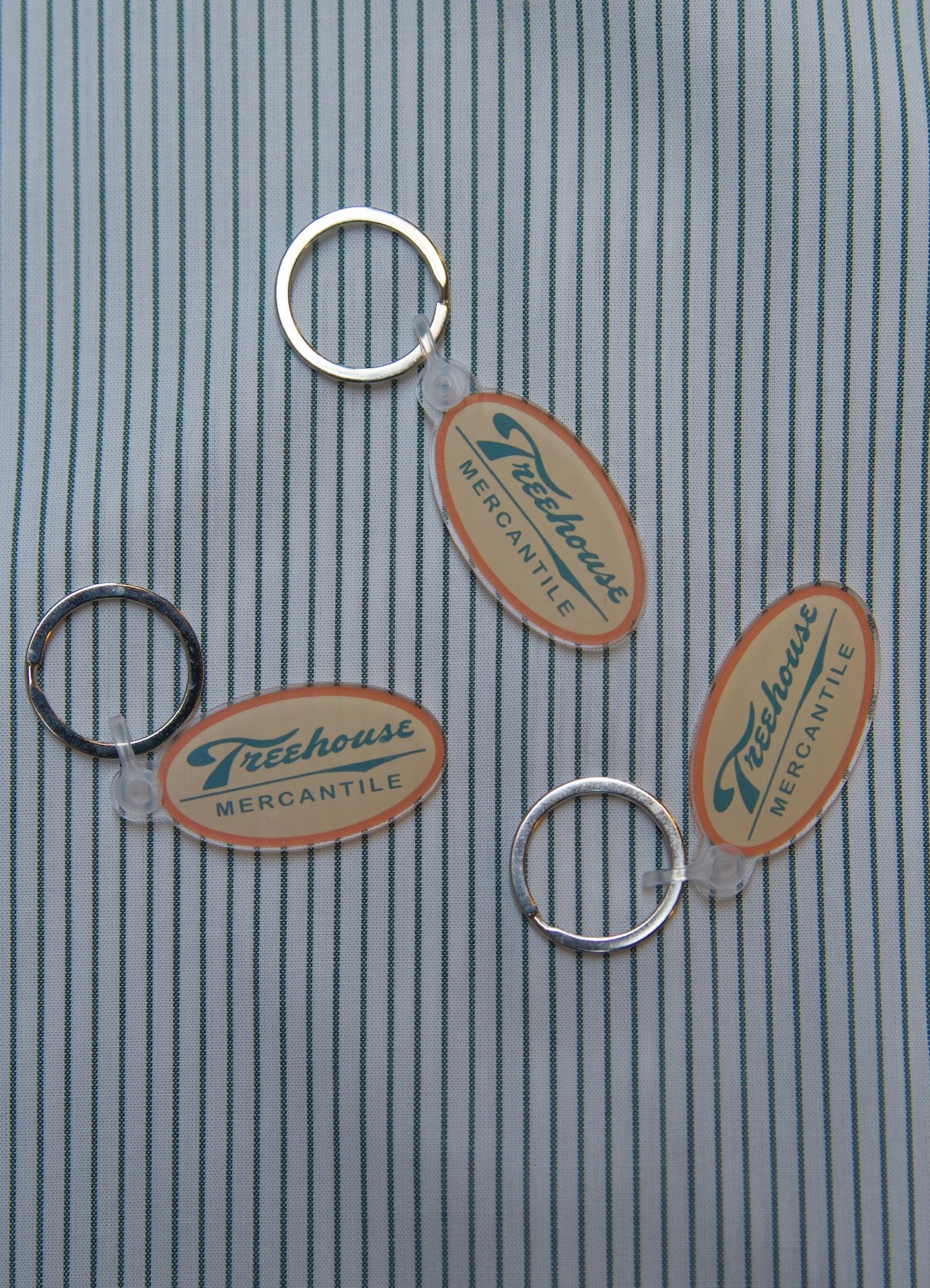 Treehouse Mercantile resin keychain