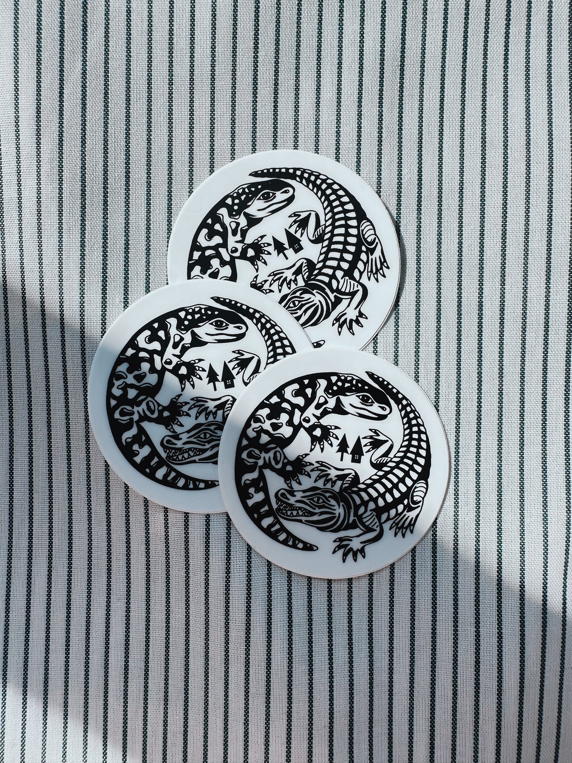 AZ~FL ying yang stickers
