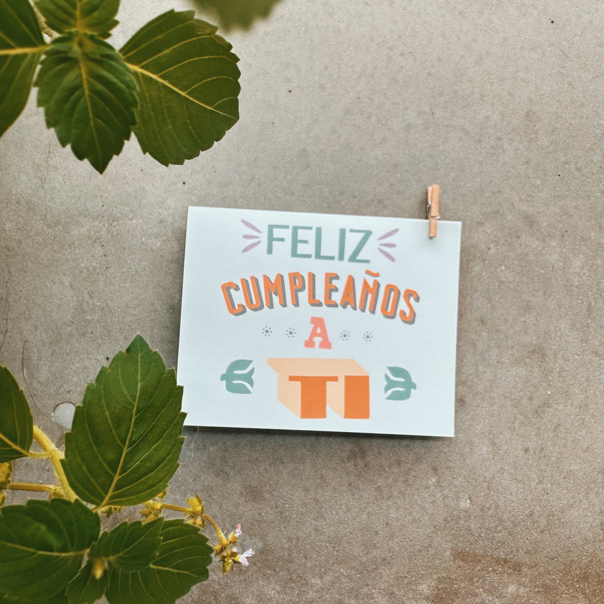 Feliz Cumpleanos Notecard