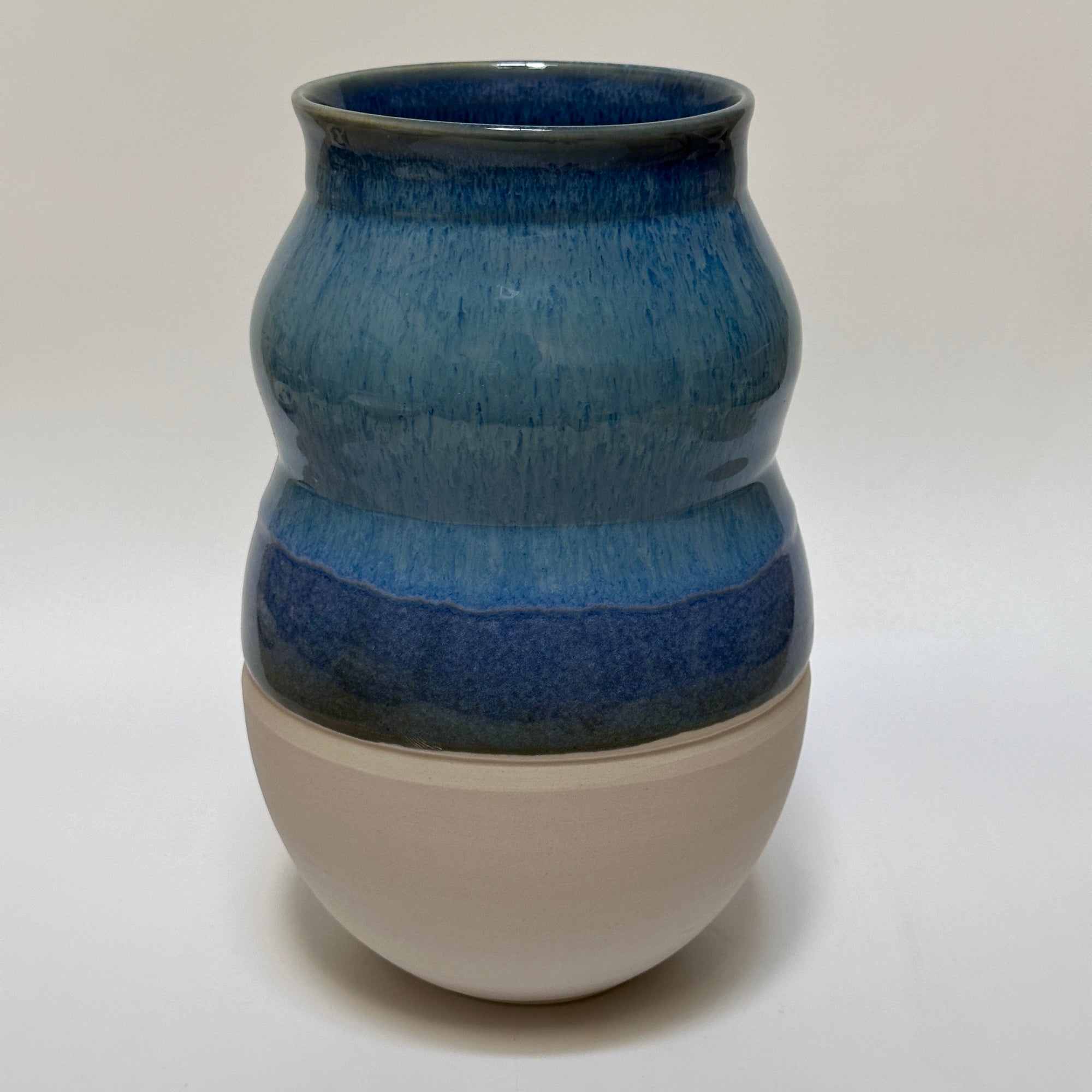 Wavy Blue Vase