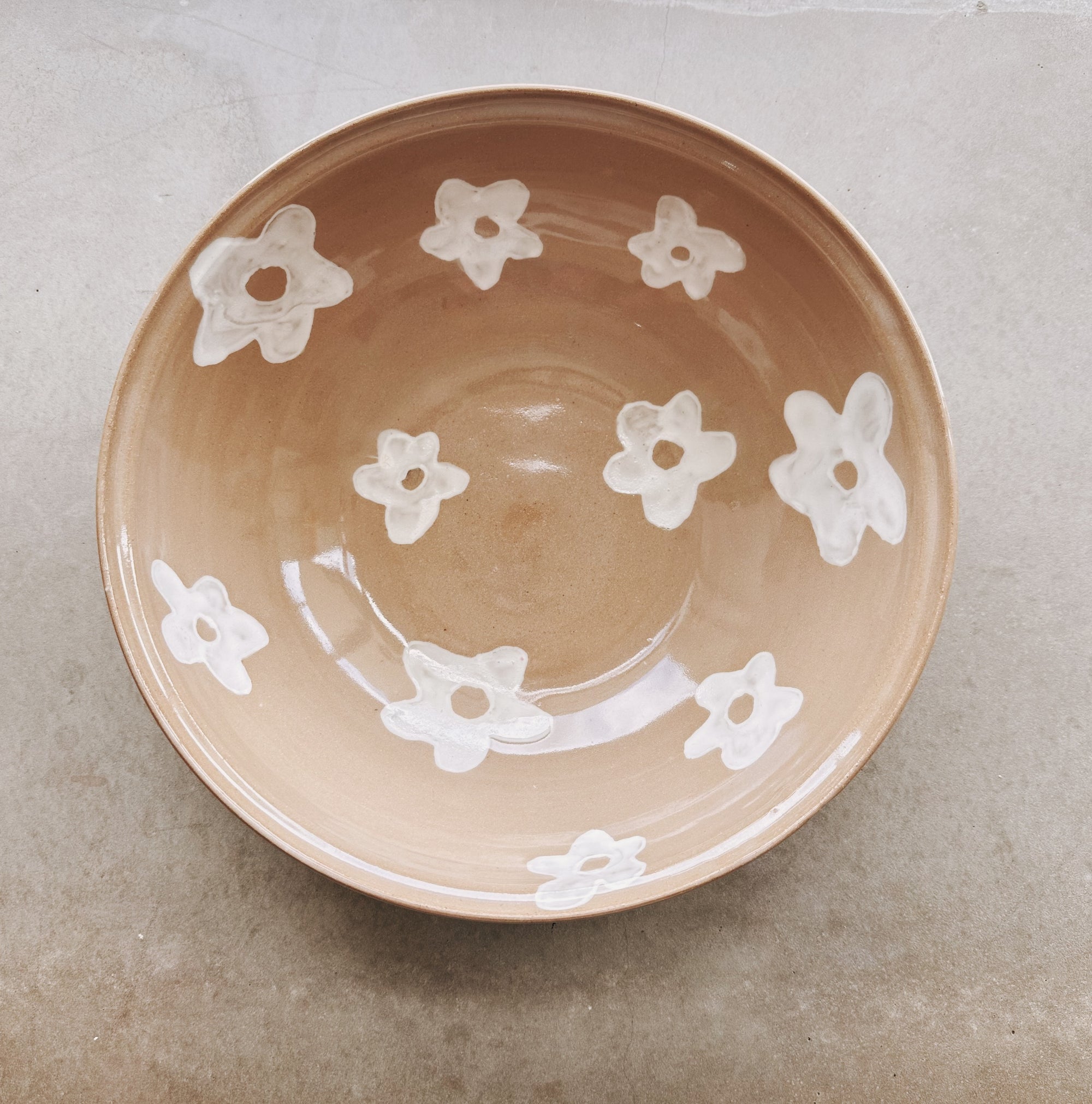 Fall Flower Serving Bowl