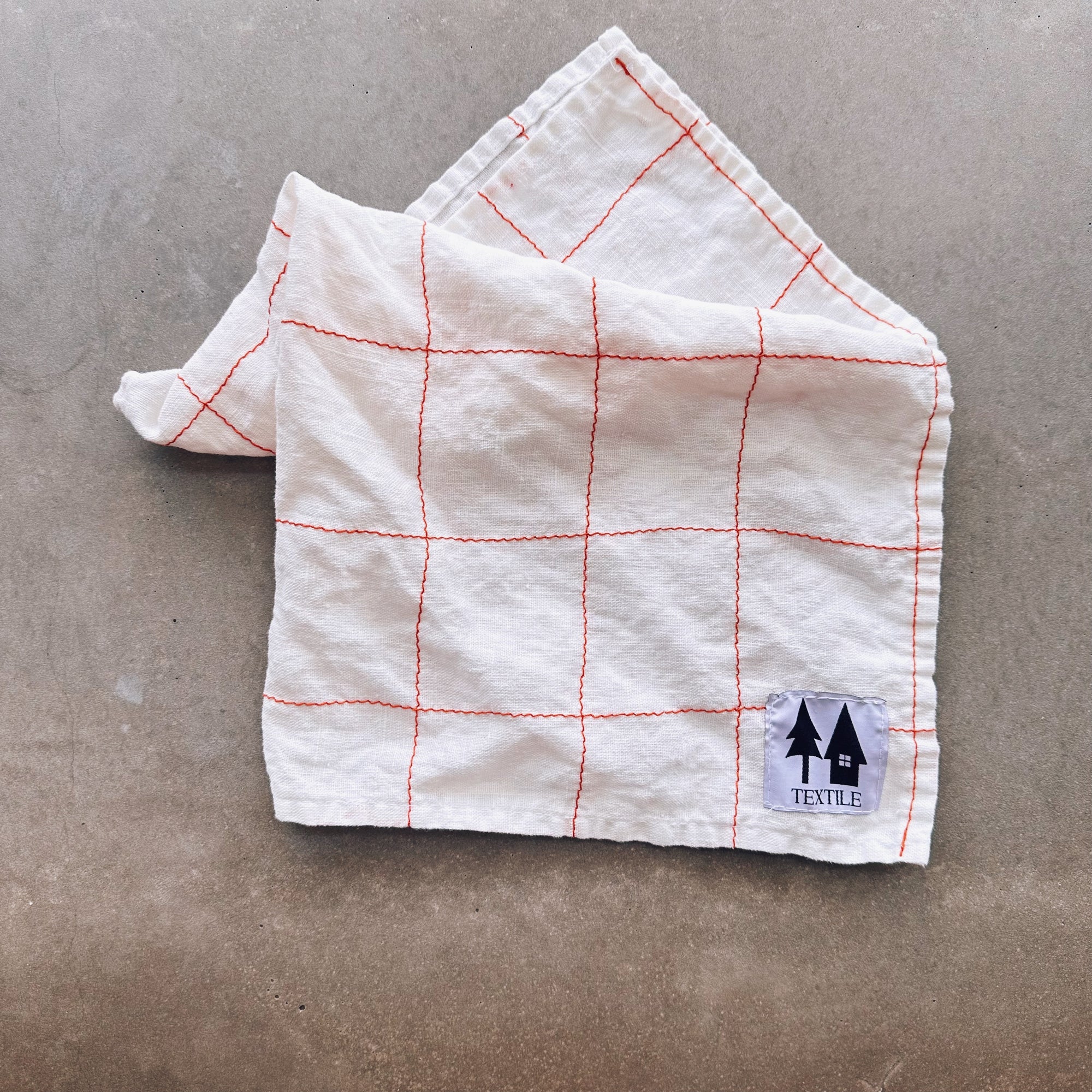 Square Stich Linen Napkin