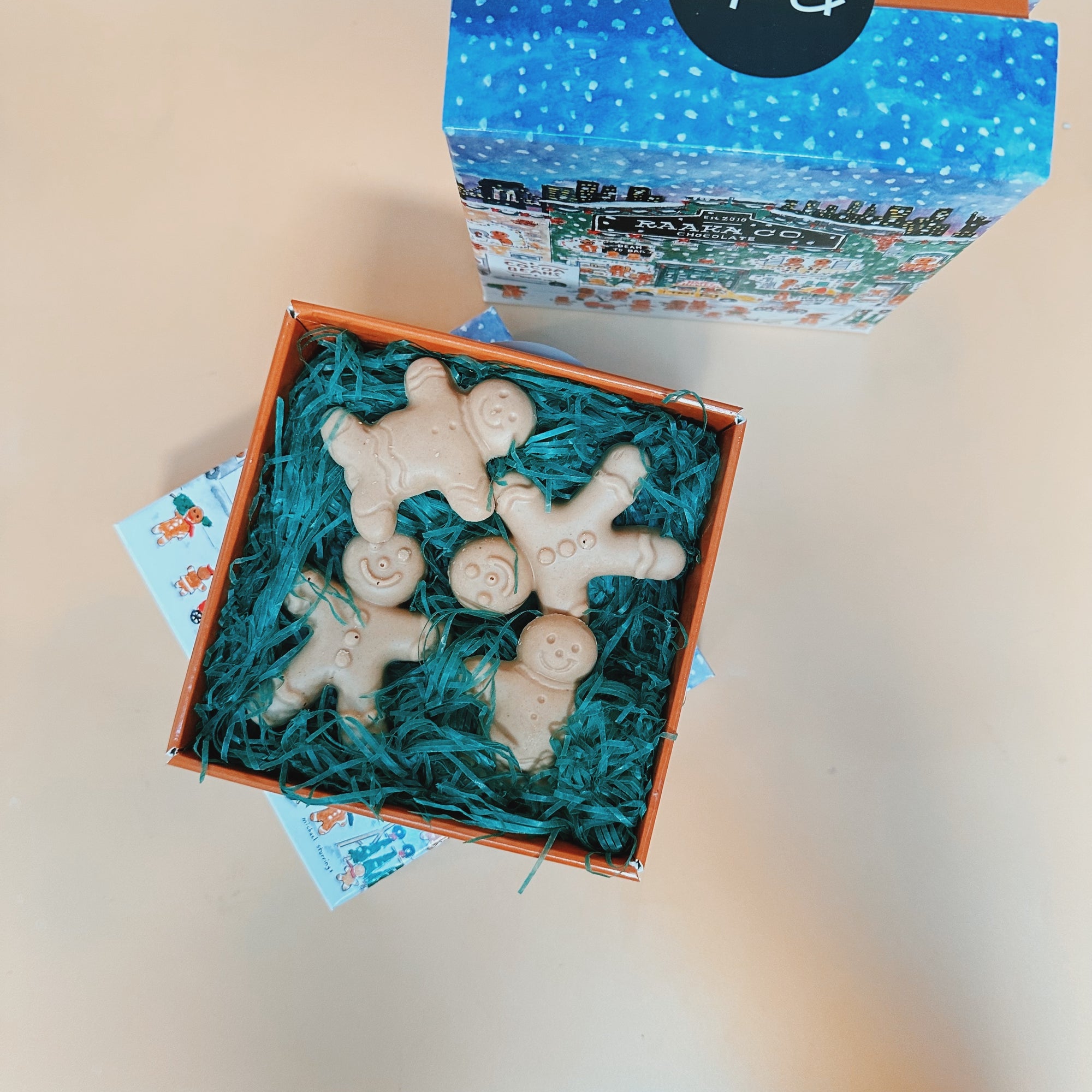 Gingerbread white chocolate family￼