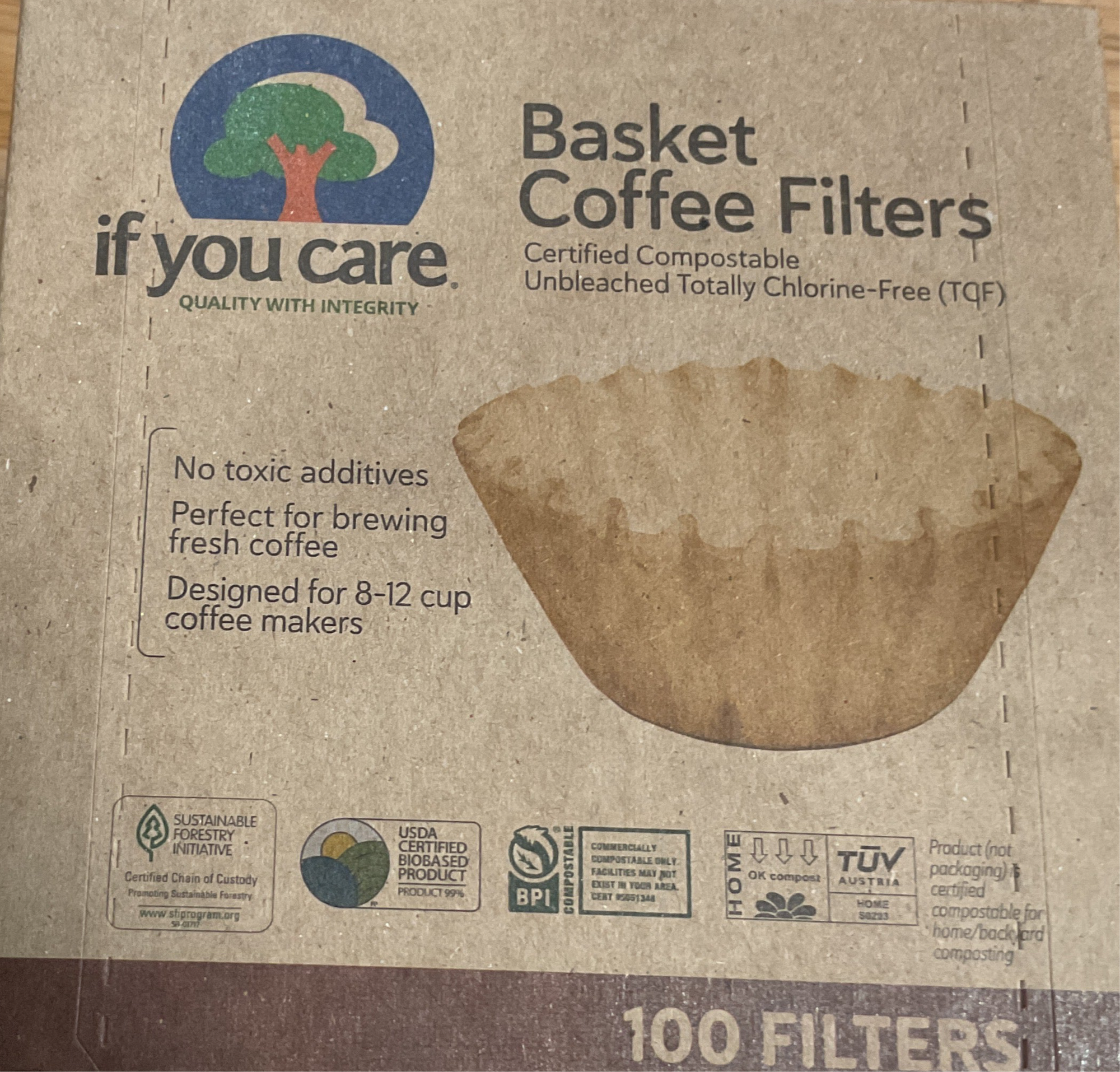 Basket coffee filter