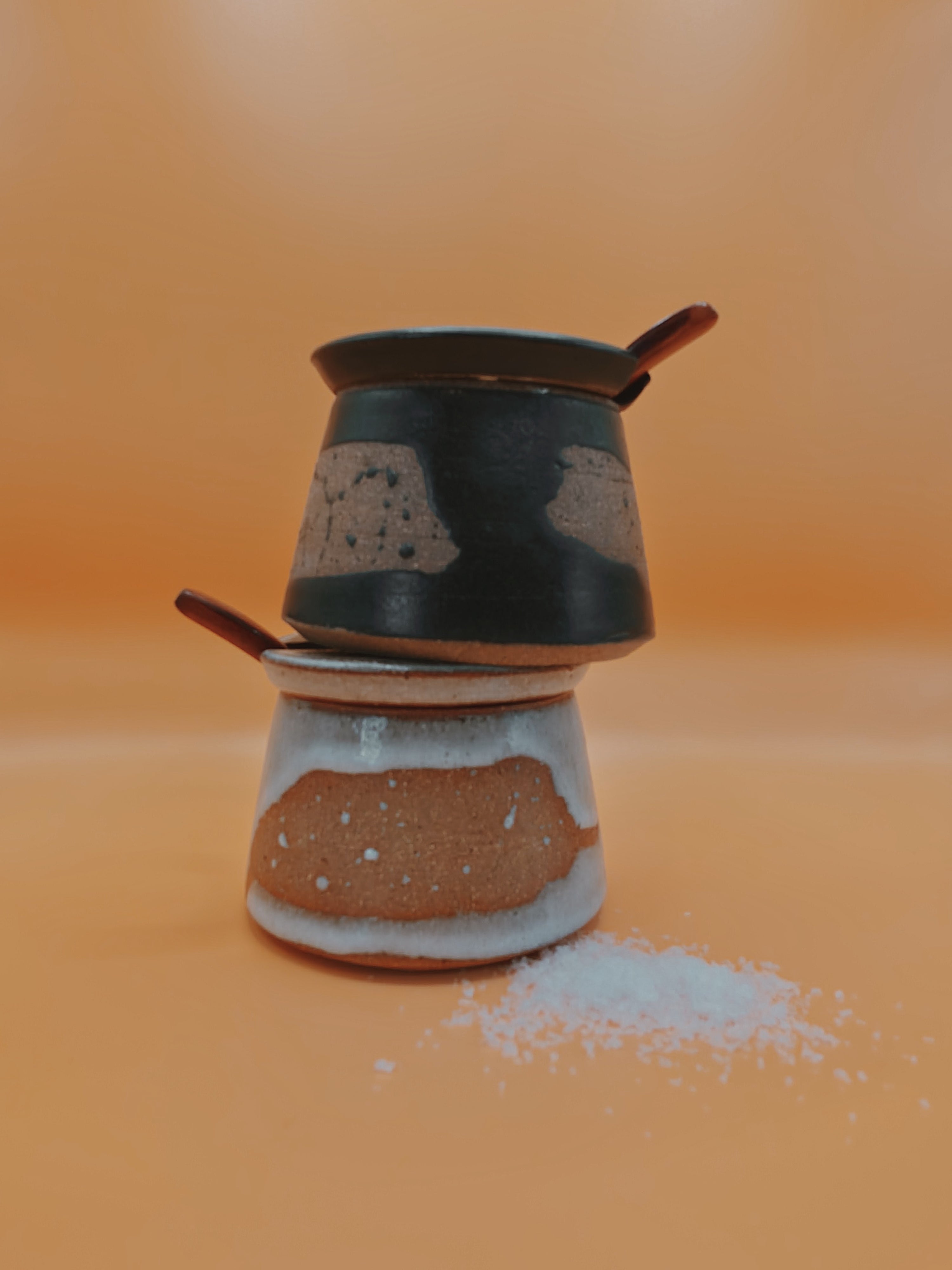 Wax Resist Salt Cellar