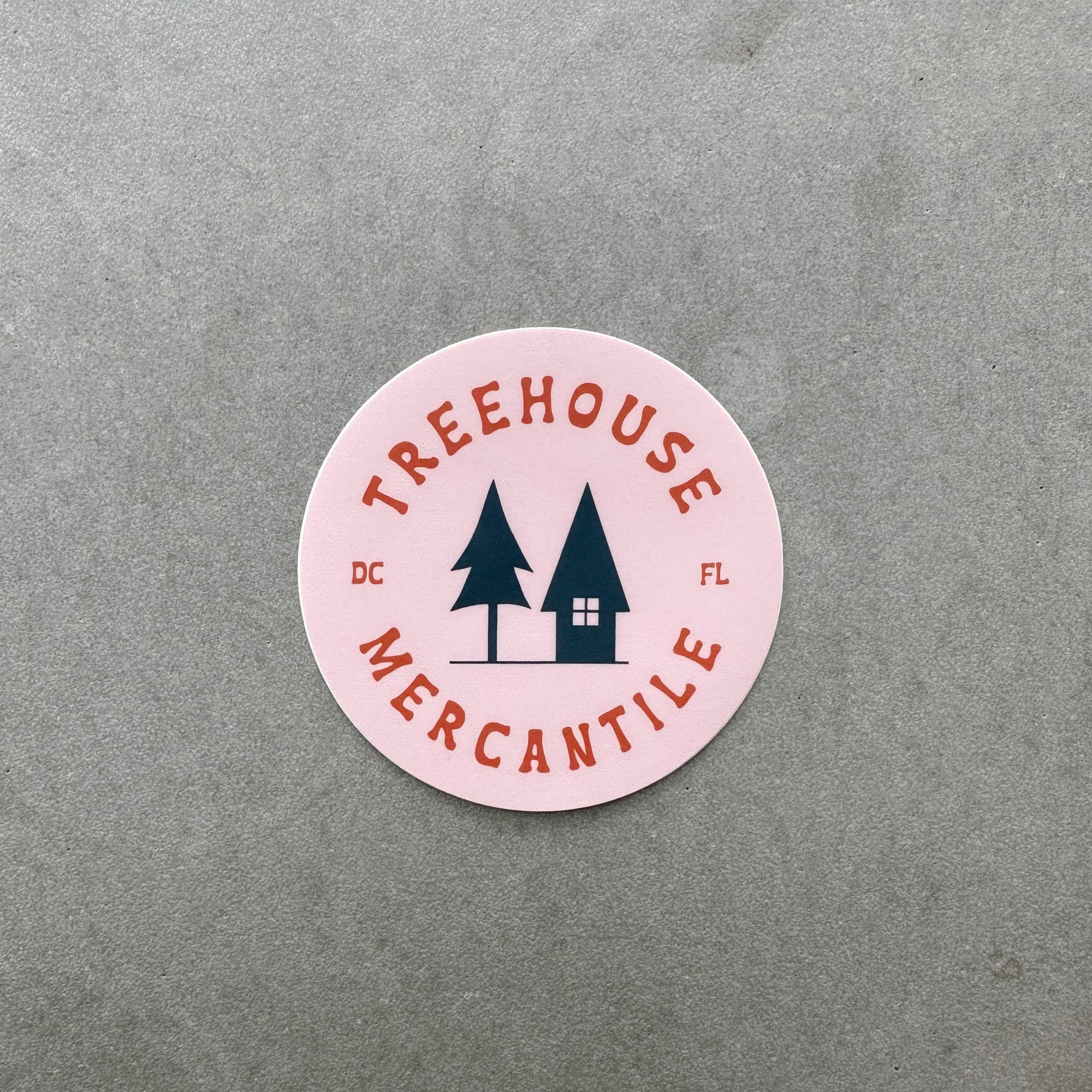 Pink Treehouse Sticker