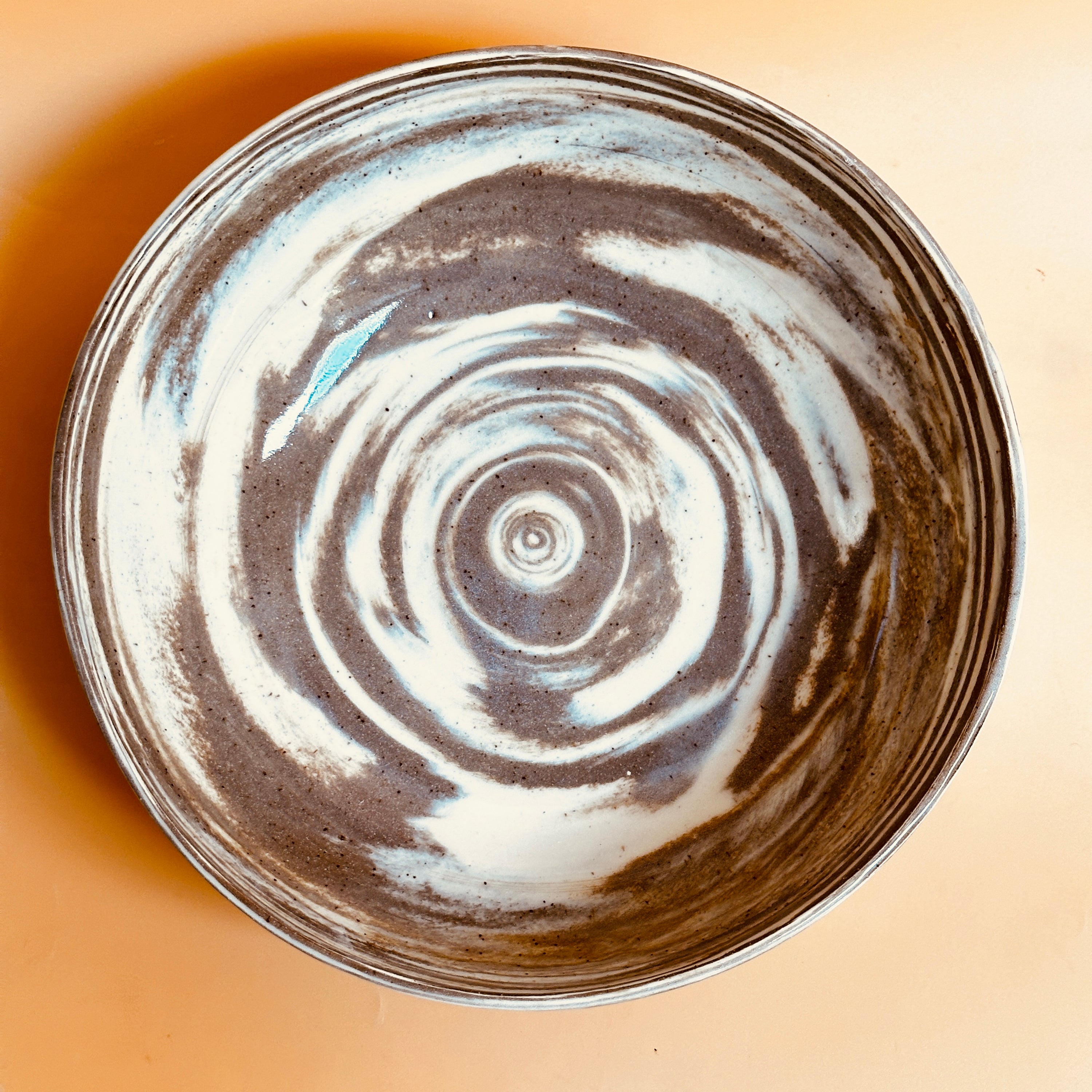 Marbled Stoneware Serving Bowl