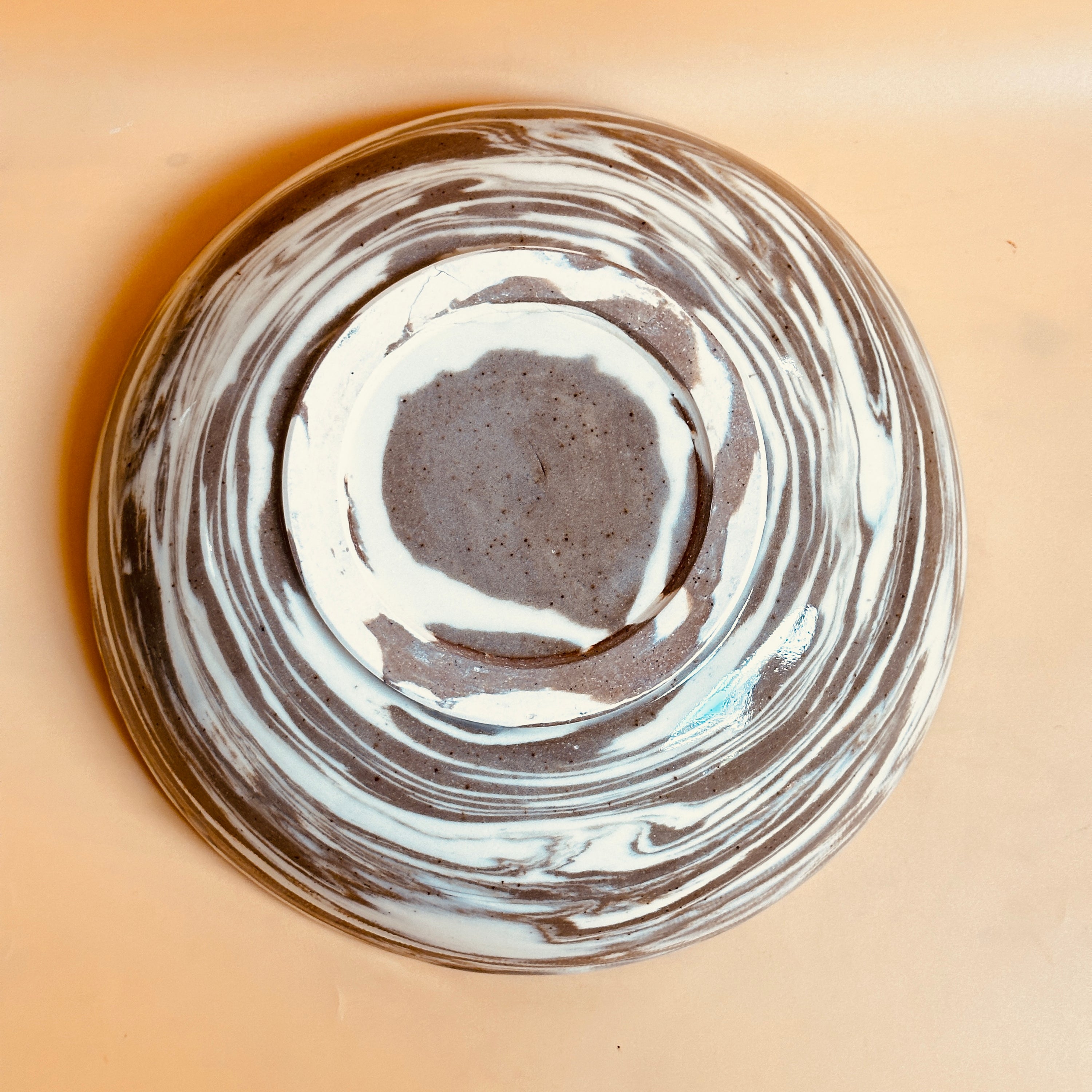 Marbled Stoneware Serving Bowl
