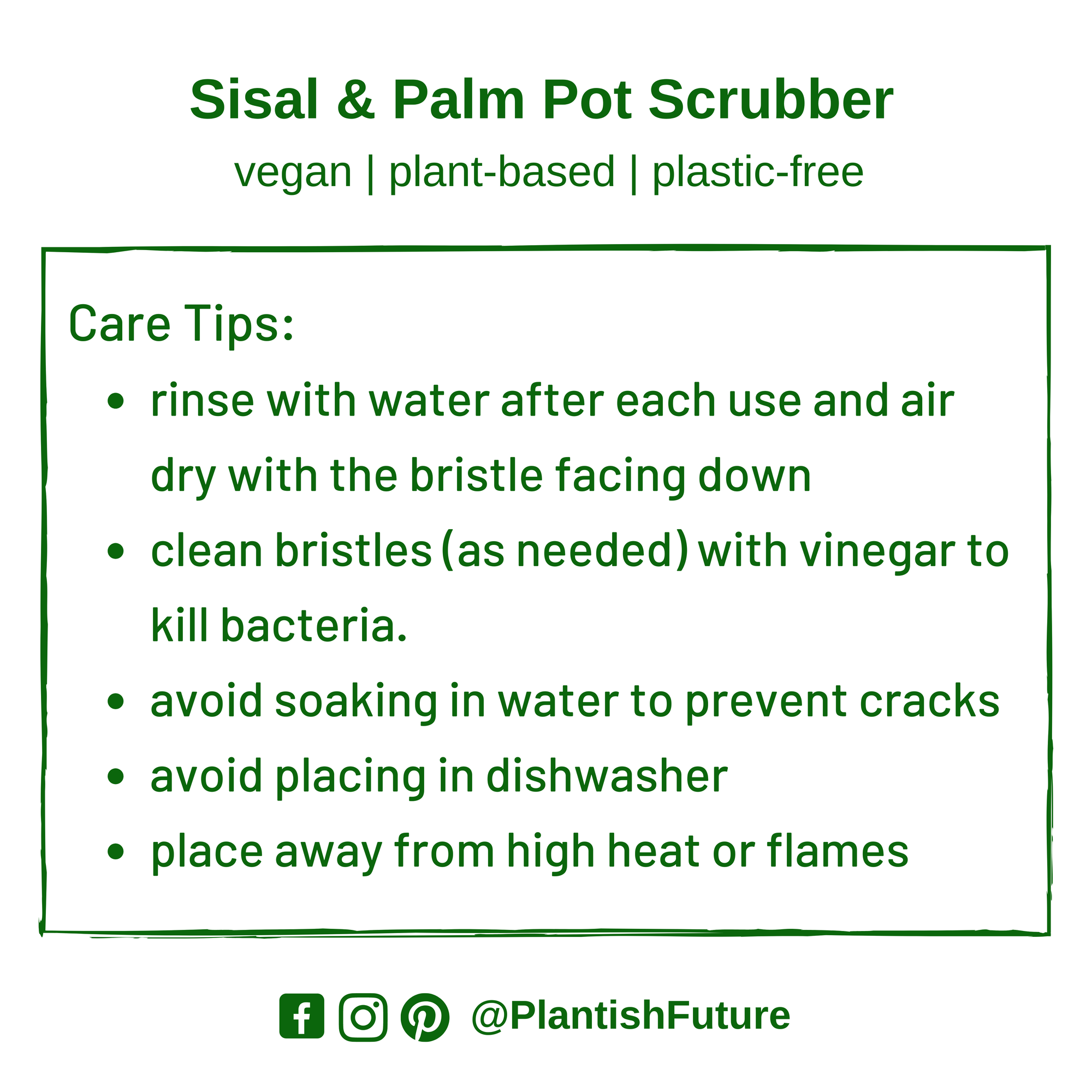 Plantish - Sisal & Palm Pot Scrubber