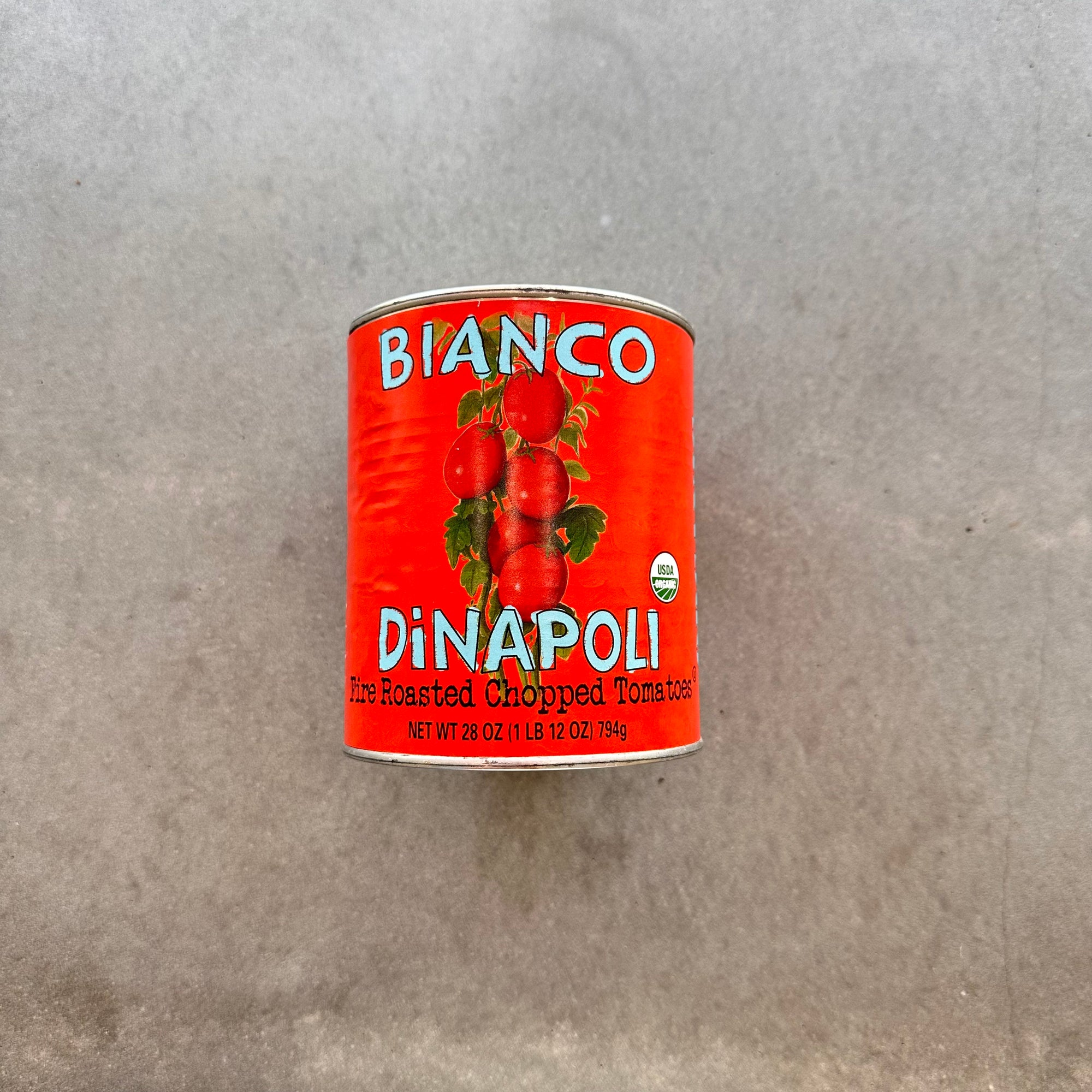 Bianco DiNapoli 28oz Organic Fire Roasted Chopped tom (6 ct)