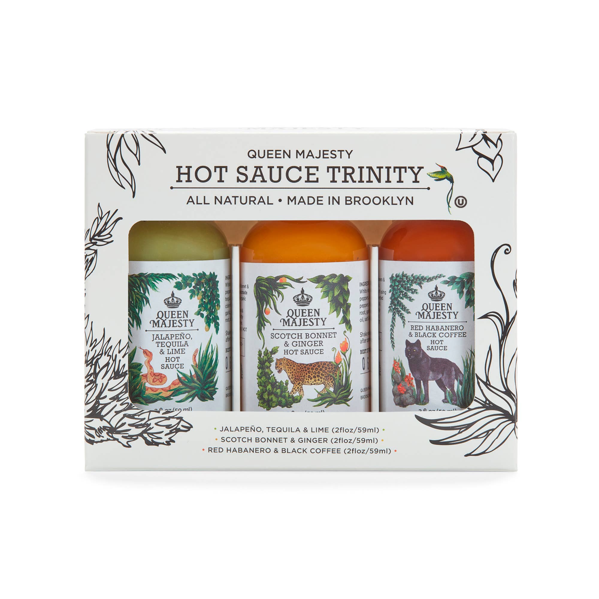 Queen Majesty Hot Sauce - 2 oz. Trinity Sampler