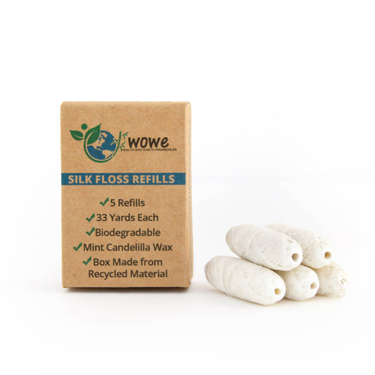 Natural Silk Dental Floss- 5 Refills