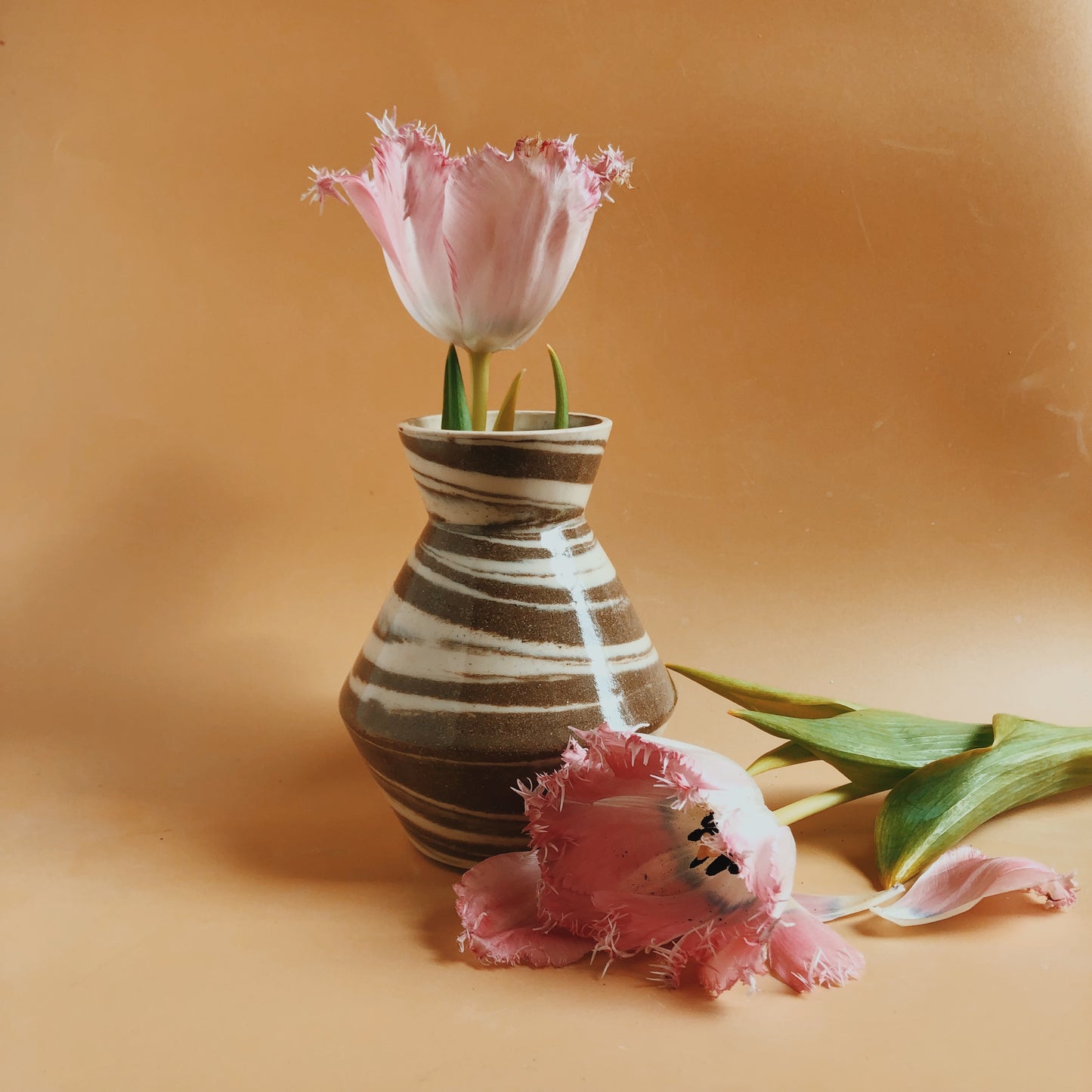 Marbled Angle Vase