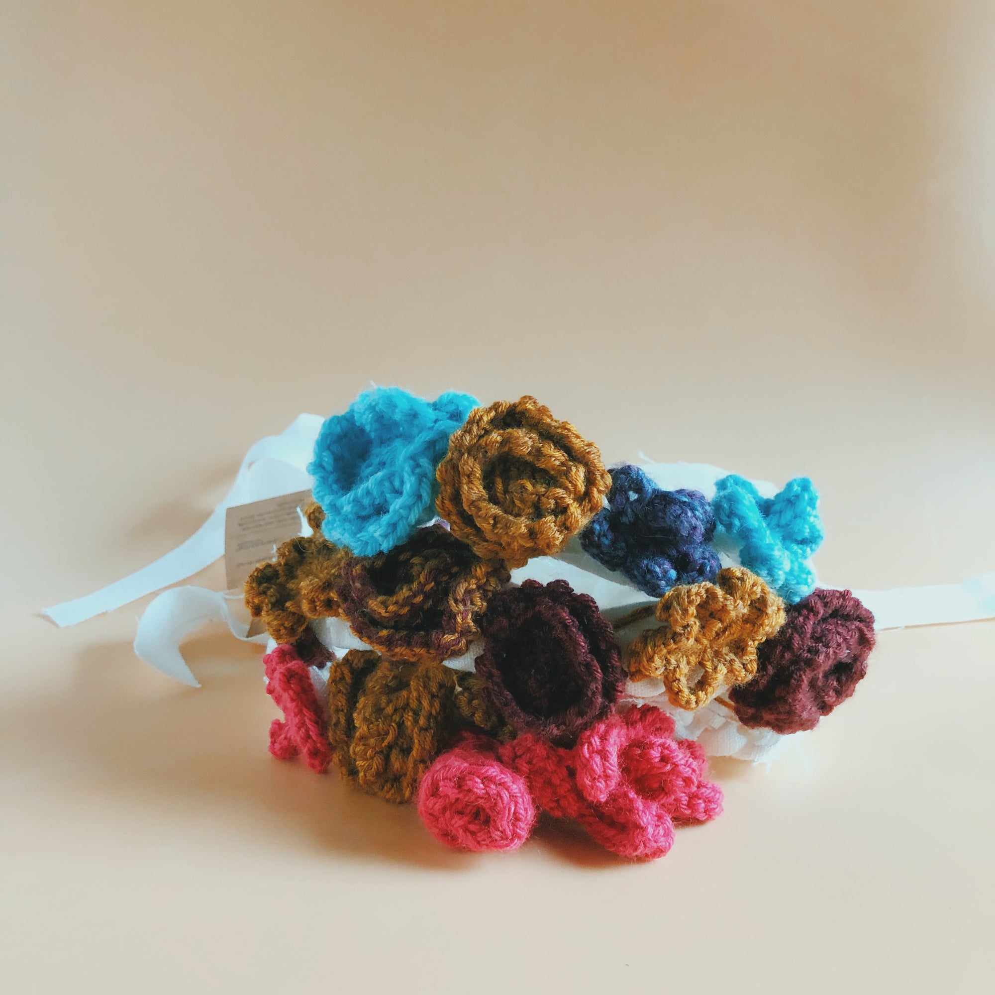 Knit Flower Crown