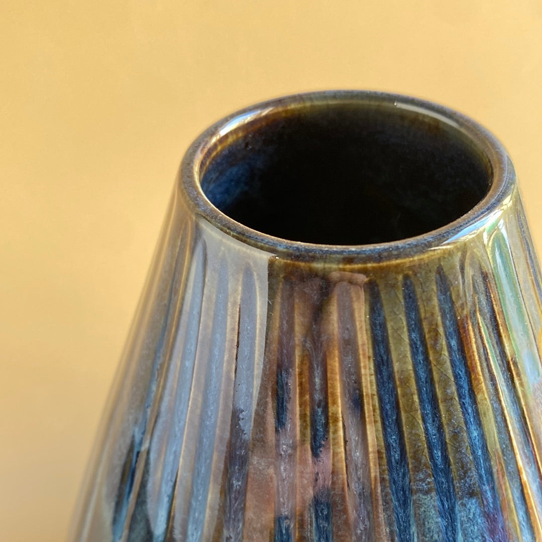 Large Glazed Bulb Vase