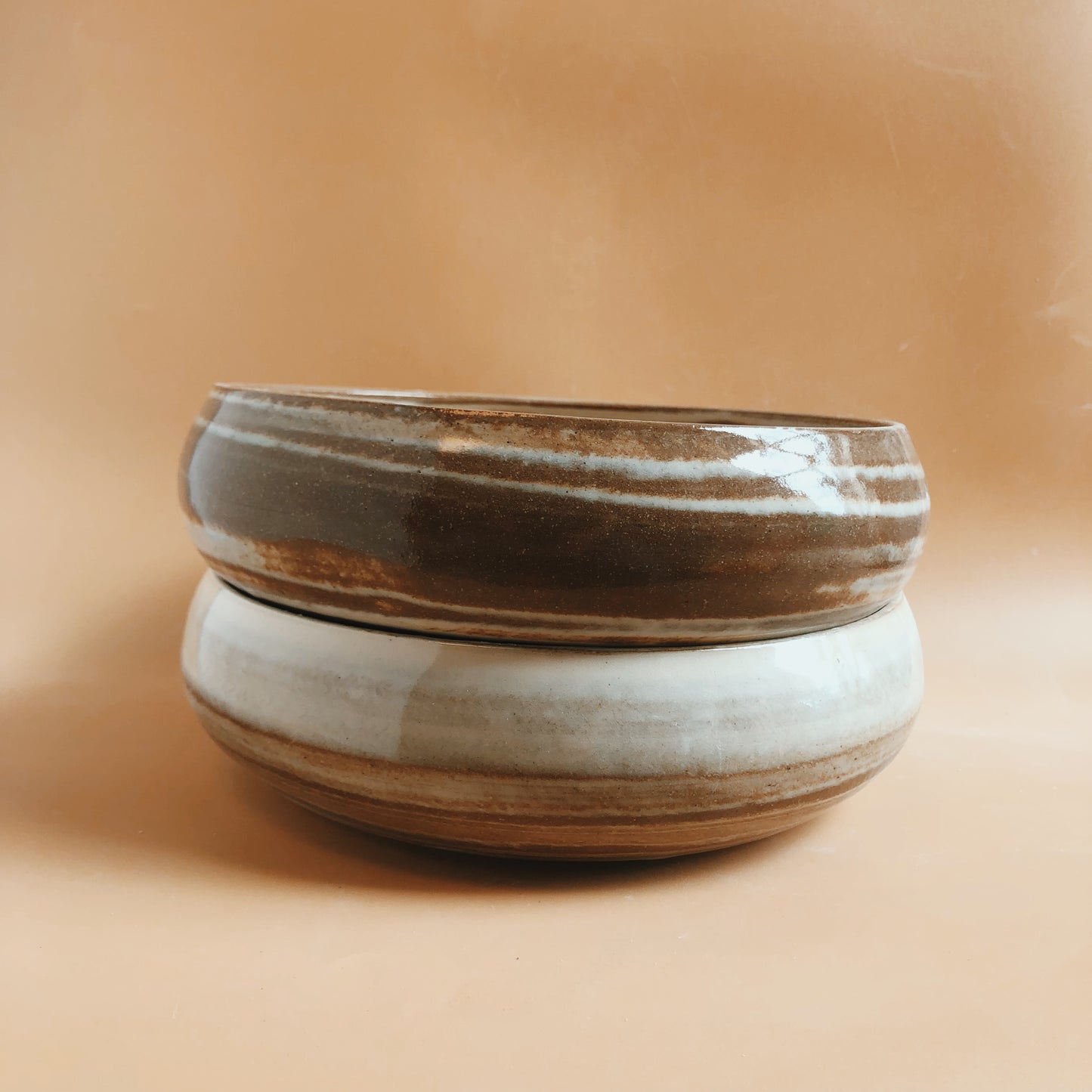 Marbled Low Bowl