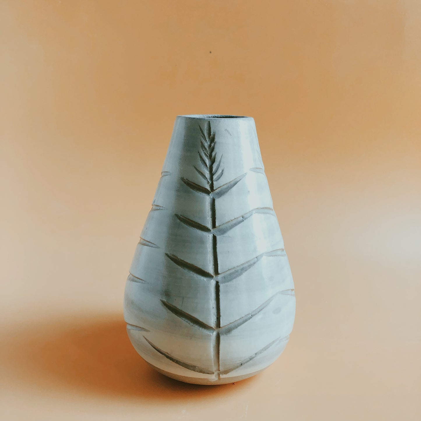 Carved Bulb Vase