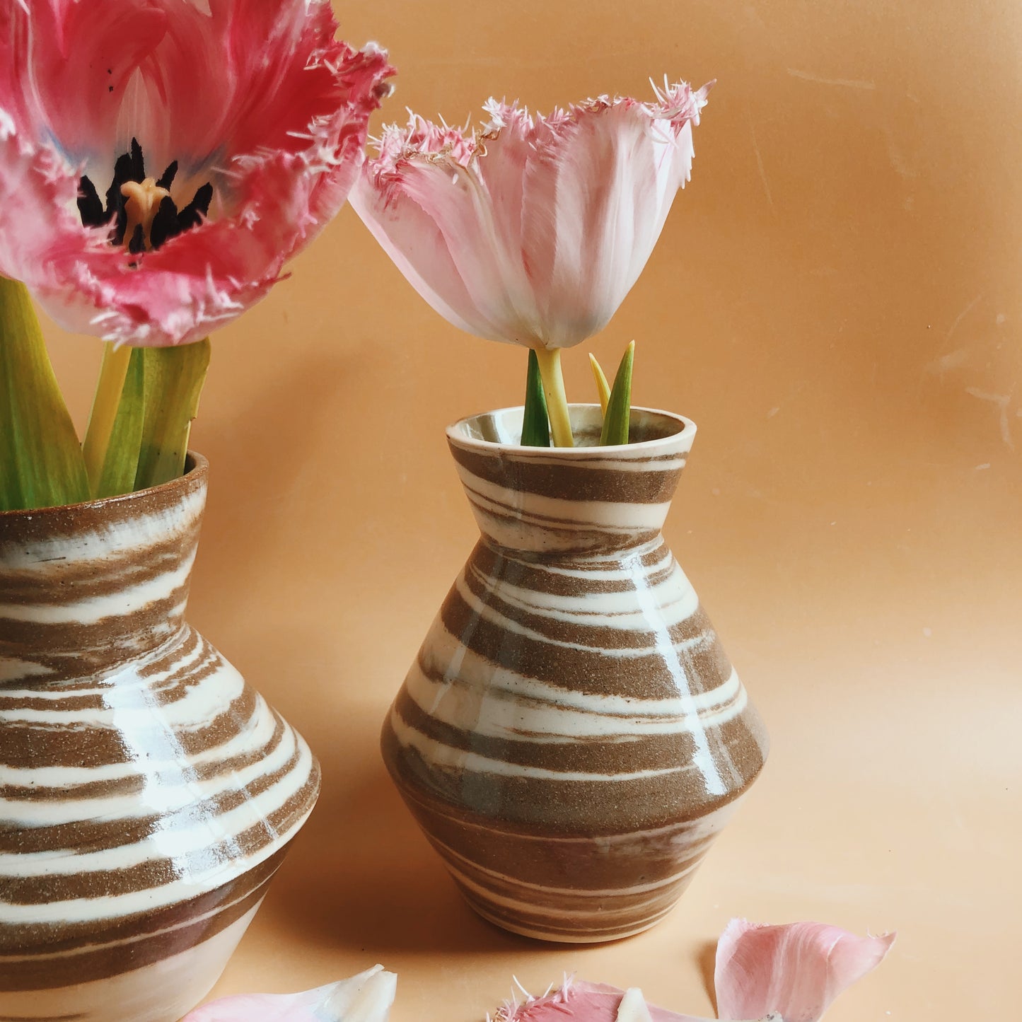Marbled Angle Vase