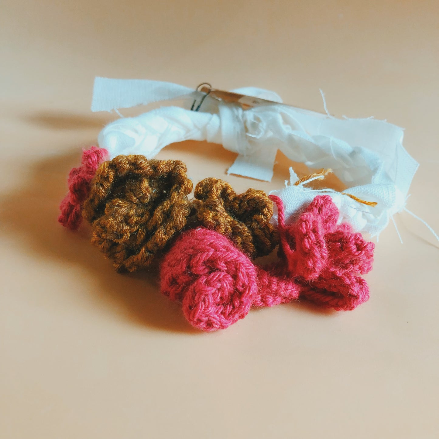 Knit Flower Crown