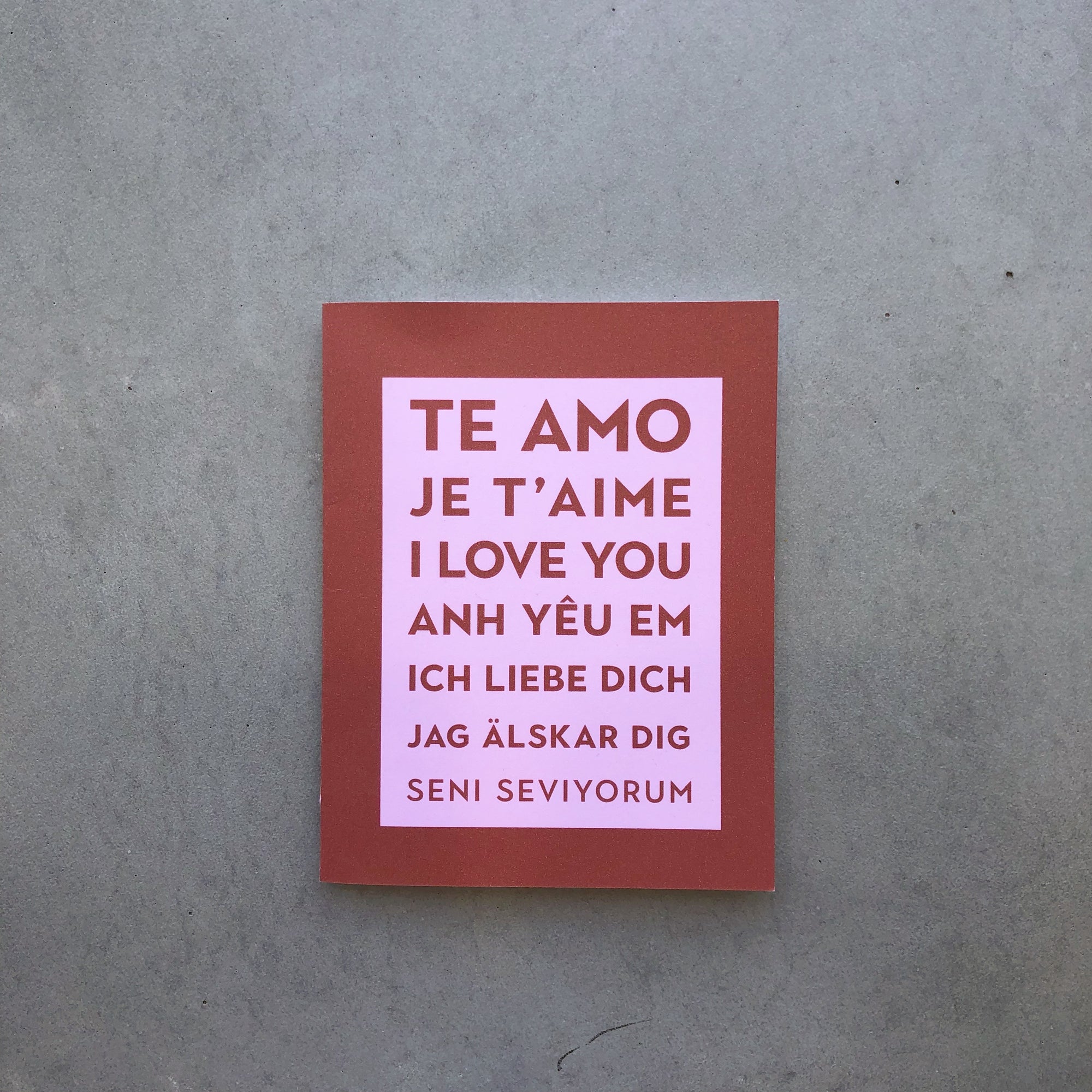Love Language Notecard